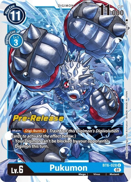 Image for Pukumon (BT6-028 U) (Double Diamond Pre-Release Cards) - Digimon Card Game