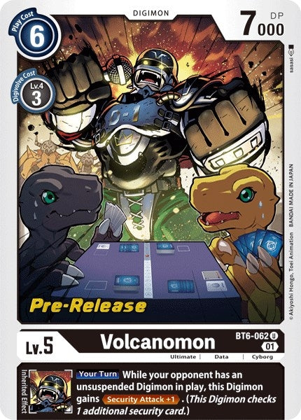 Image for Volcanomon (BT6-062 U) (Double Diamond Pre-Release Cards) - Digimon Card Game
