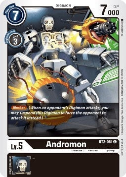 Image for Andromon (Double Diamond Pre-Release) (BT2-061 C) (Release Special Booster 1.0) - Digimon Card Game