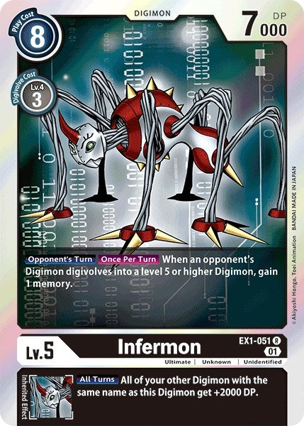 Image for Infermon (EX1-051 R) (Classic Collection) - Digimon Card Game