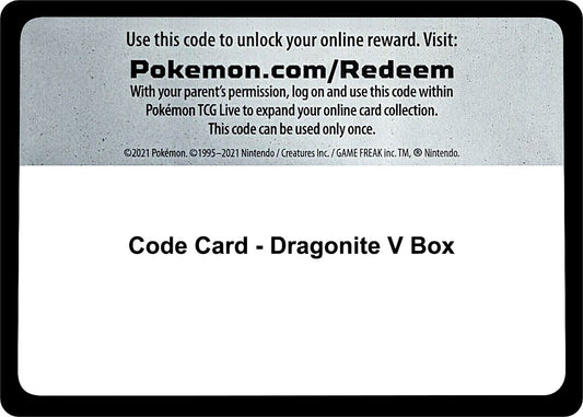 Image for Code Card - Dragonite V Box (SWSH08: Fusion Strike) - Pokemon