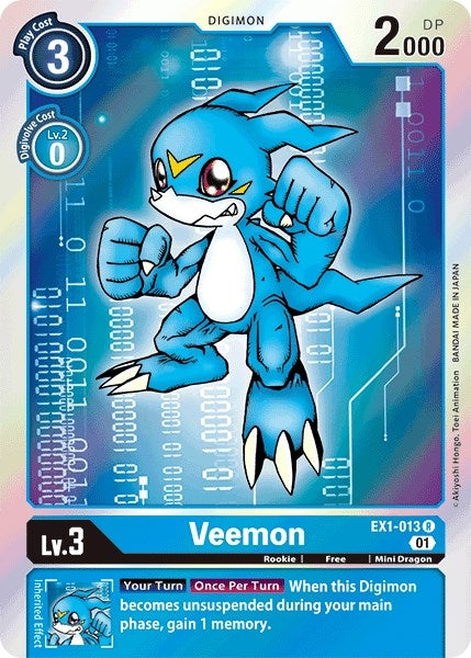 Image for Veemon (EX1-013 R) (Classic Collection) - Digimon Card Game