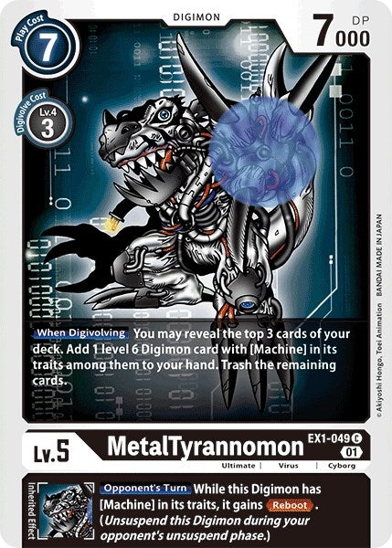 Image for MetalTyrannomon (EX1-049 C) (Classic Collection) - Digimon Card Game