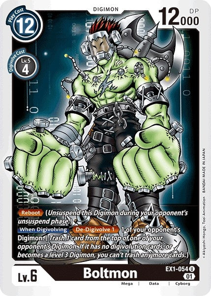 Image for Boltmon (EX1-054 U) (Classic Collection) - Digimon Card Game