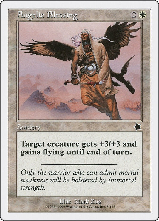 Image for Angelic Blessing (3) (Starter 1999) - Magic: The Gathering