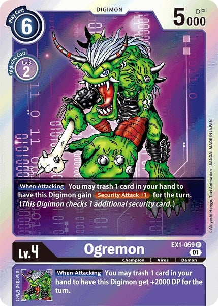 Image for Ogremon (EX1-059 R) (Classic Collection) - Digimon Card Game