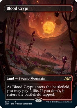 Image for Blood Crypt (Borderless) (279) (Unfinity) - Magic: The Gathering