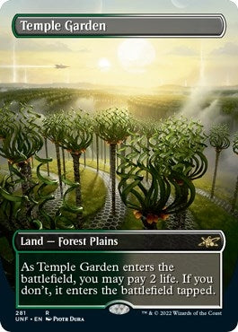 Image for Temple Garden (Borderless) (281) (Unfinity) - Magic: The Gathering