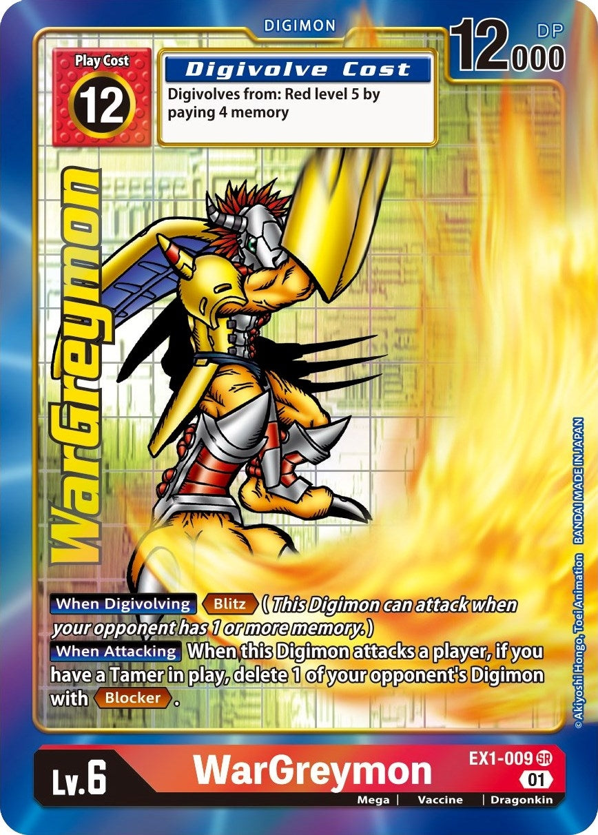 Image for WarGreymon (Alternate Art) (EX1-009 SR) (Classic Collection) - Digimon Card Game
