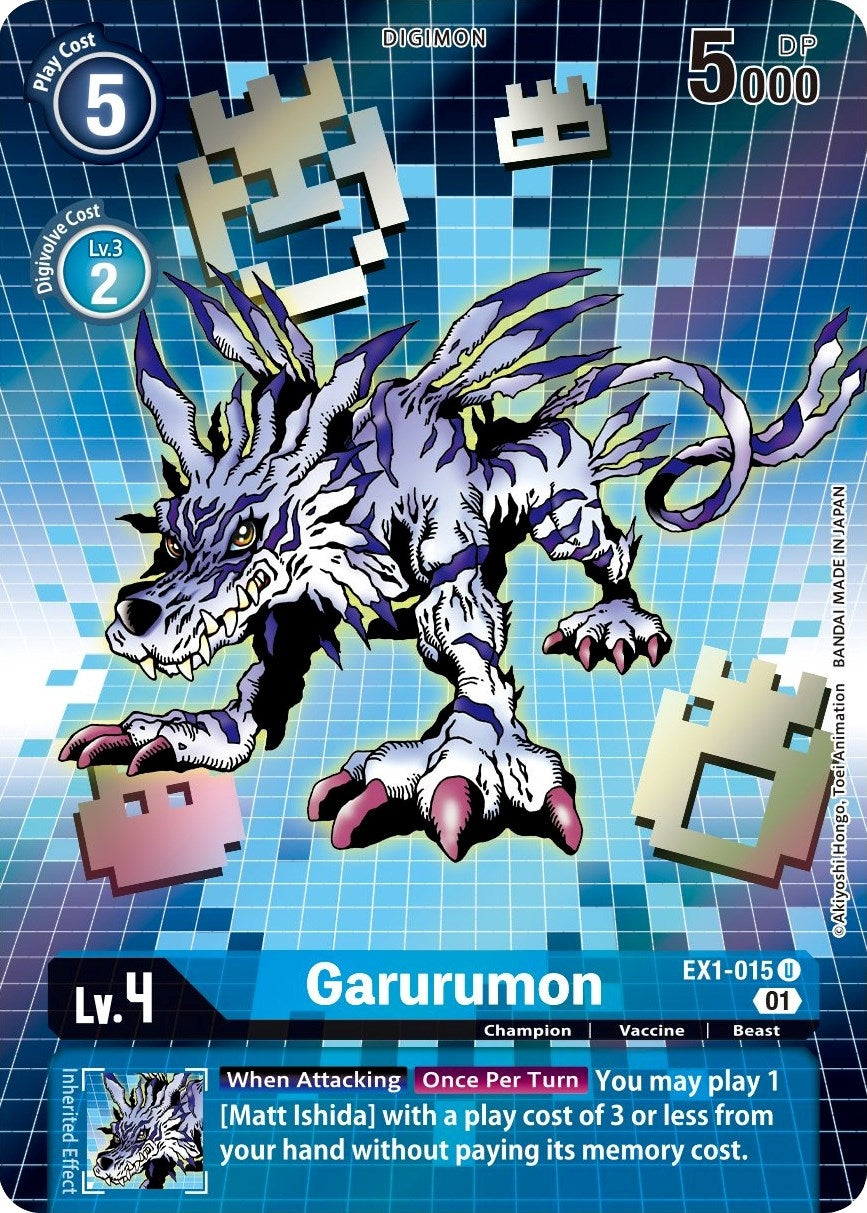 Image for Garurumon (Alternate Art) (EX1-015 U) (Classic Collection) - Digimon Card Game
