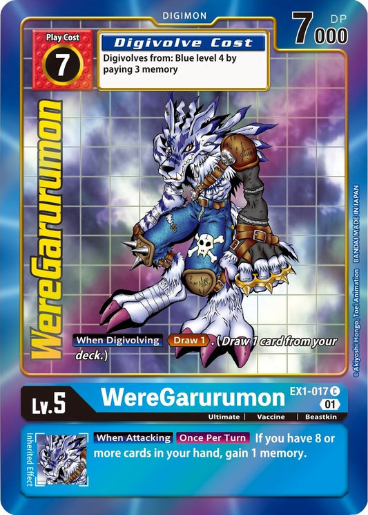 Image for WereGarurumon (Alternate Art) (EX1-017 C) (Classic Collection) - Digimon Card Game