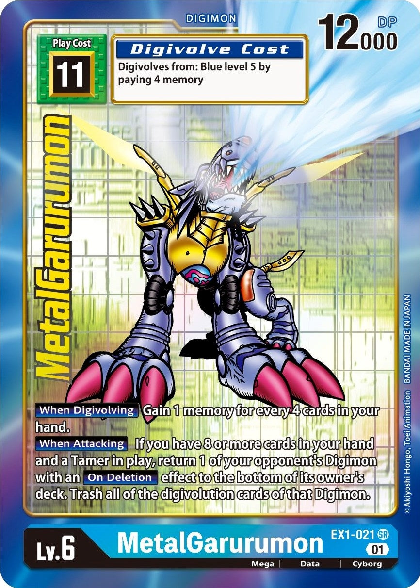 Image for MetalGarurumon (Alternate Art) (EX1-021 SR) (Classic Collection) - Digimon Card Game