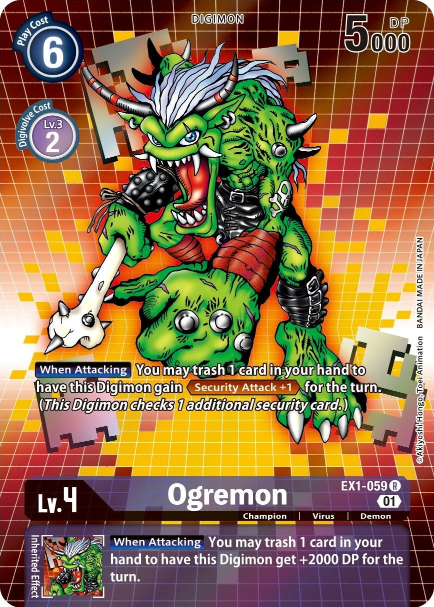Image for Ogremon (Alternate Art) (EX1-059 R) (Classic Collection) - Digimon Card Game