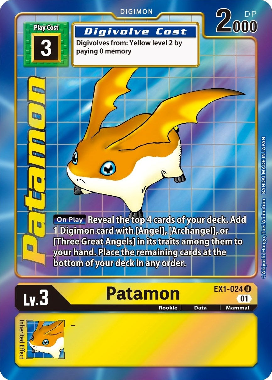 Image for Patamon (Alternate Art) (EX1-024 U) (Classic Collection) - Digimon Card Game