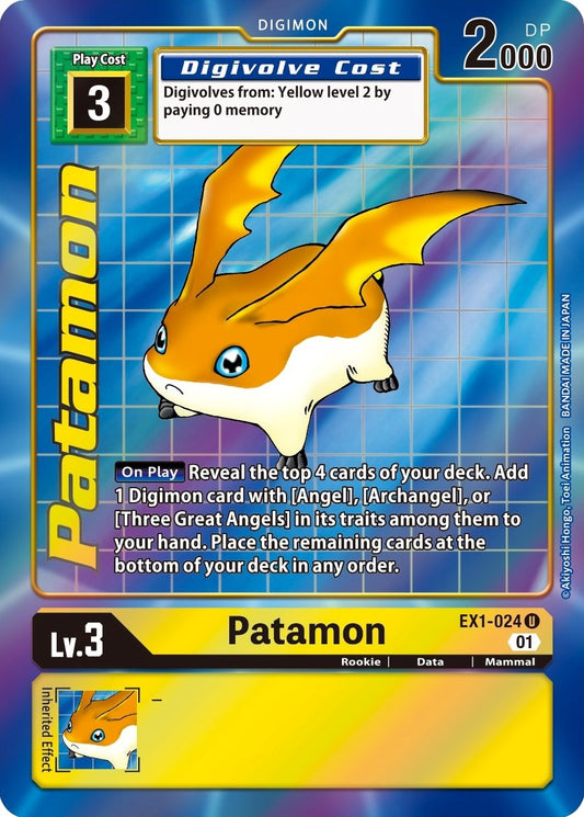 Image for Patamon (Alternate Art) (EX1-024 U) (Classic Collection) - Digimon Card Game