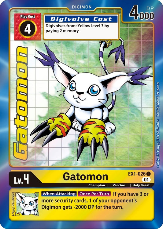 Image for Gatomon (Alternate Art) (EX1-026 U) (Classic Collection) - Digimon Card Game