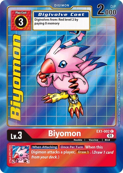 Image for Biyomon (Alternate Art) (EX1-002 C) (Classic Collection) - Digimon Card Game