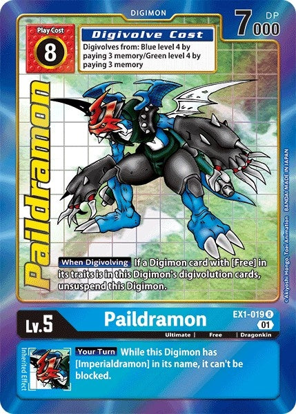 Image for Paildramon (Alternate Art) (EX1-019 R) (Classic Collection) - Digimon Card Game
