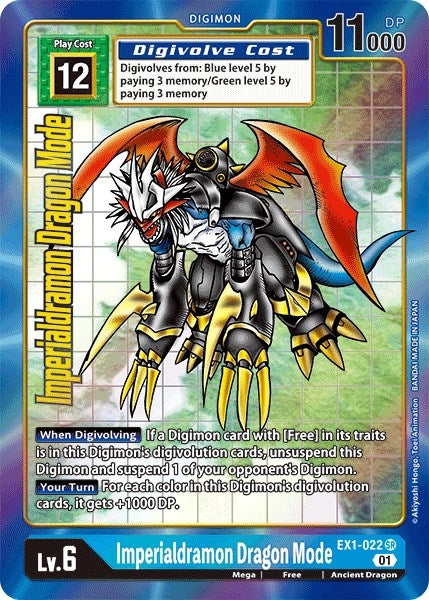 Image for Imperialdramon Dragon Mode (Alternate Art) (EX1-022 SR) (Classic Collection) - Digimon Card Game