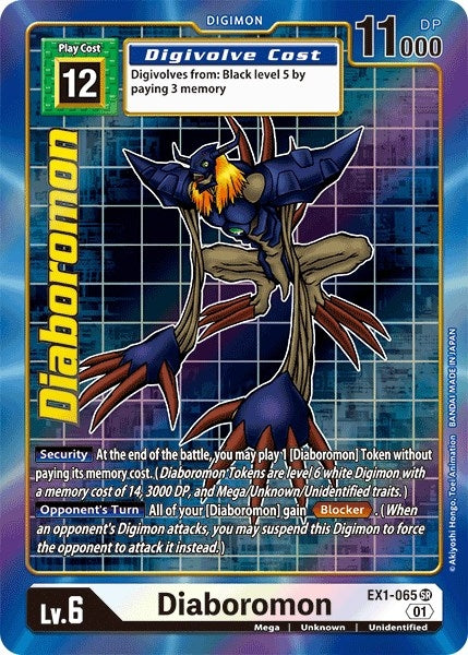 Image for Diaboromon (Alternate Art) (EX1-065 SR) (Classic Collection) - Digimon Card Game