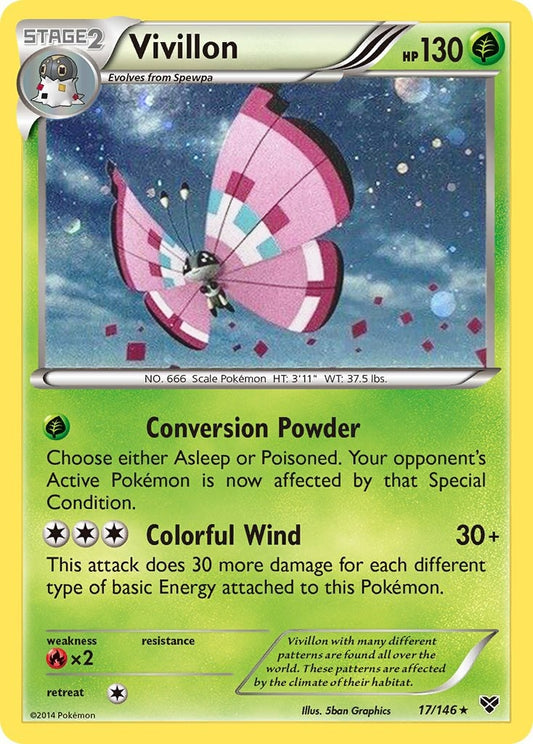 Image for Vivillon - 17/146 (Cosmos Holo) (017/146) (Blister Exclusives) - Pokemon