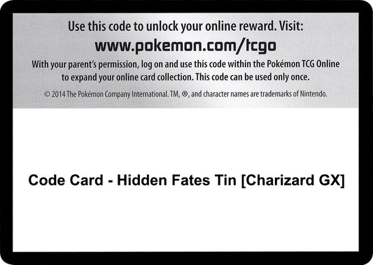 Image for Code Card - Hidden Fates Tin [Charizard GX] (Hidden Fates) - Pokemon