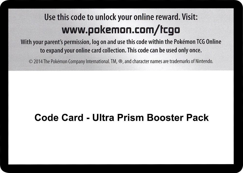 Image for Code Card - Ultra Prism Booster Pack (SM - Ultra Prism) - Pokemon