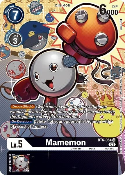 Image for Mamemon (Alternate Art) (BT6-064 SR) (Revision Pack Cards) - Digimon Card Game