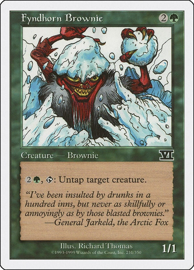 Image for Fyndhorn Brownie (231) (Classic Sixth Edition) - Magic: The Gathering