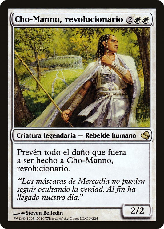 Image for Cho-Manno, Revolutionary (Spanish) - "Cho-Manno, revolucionario" (3) (Magic Encyclopedia 2011 (Salvat)) - Magic: The Gathering