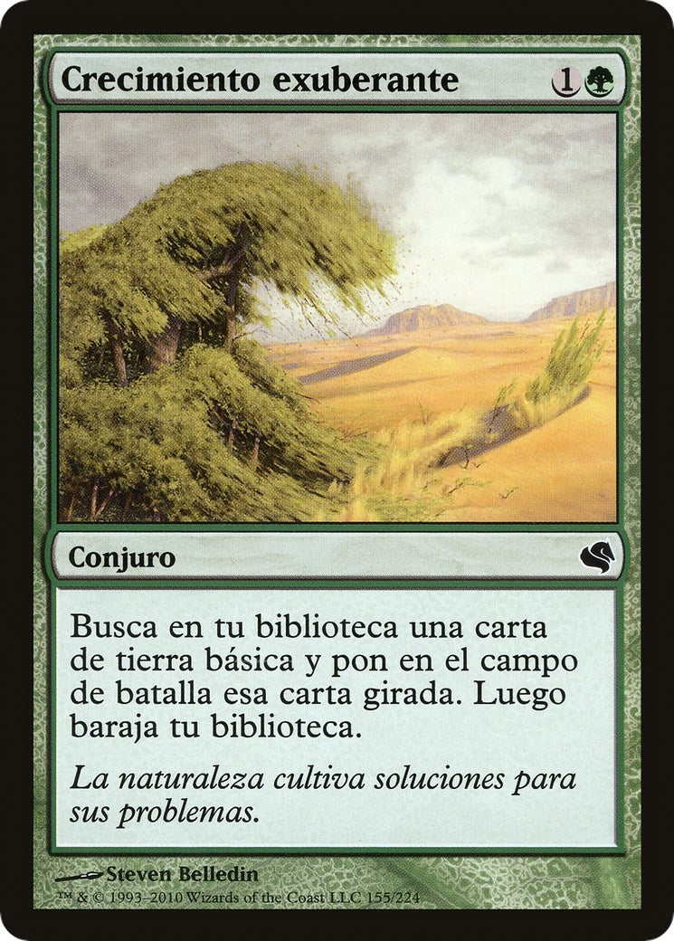 Image for Rampant Growth (Spanish) - "Crecimiento exuberante" (155) (Magic Encyclopedia 2011 (Salvat)) - Magic: The Gathering