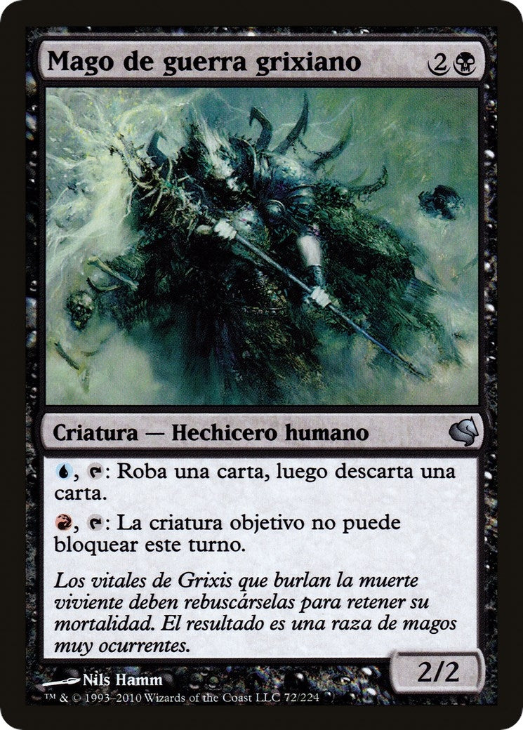 Image for Grixis Battlemage (Spanish) - "Mago de guerra grixiano" (72) (Magic Encyclopedia 2011 (Salvat)) - Magic: The Gathering
