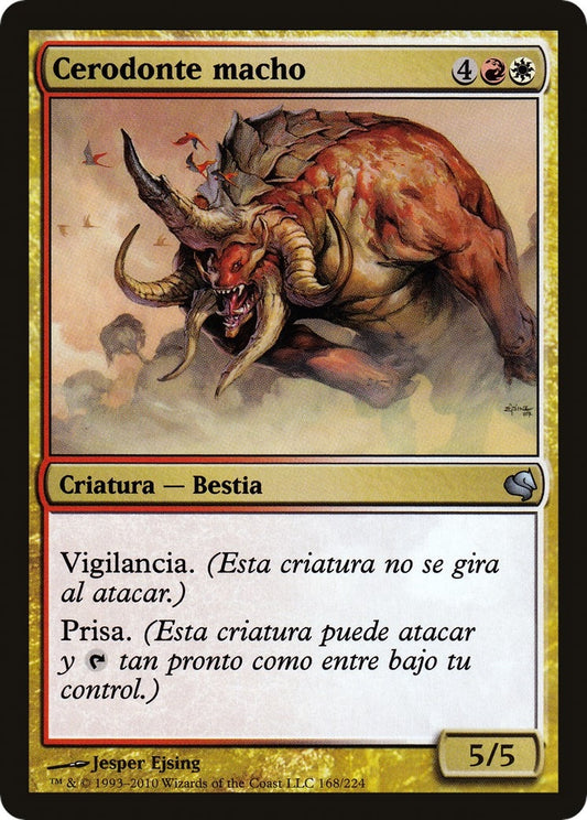 Image for Bull Cerodon (Spanish) - "Brion Brazo Corpulento" (168) (Magic Encyclopedia 2011 (Salvat)) - Magic: The Gathering