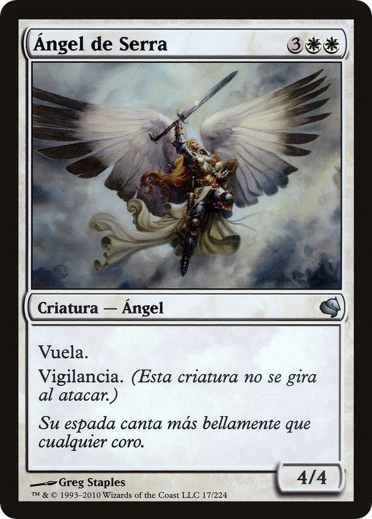 Image for Serra Angel (Spanish) - "Angel de Serra" (17) (Magic Encyclopedia 2011 (Salvat)) - Magic: The Gathering