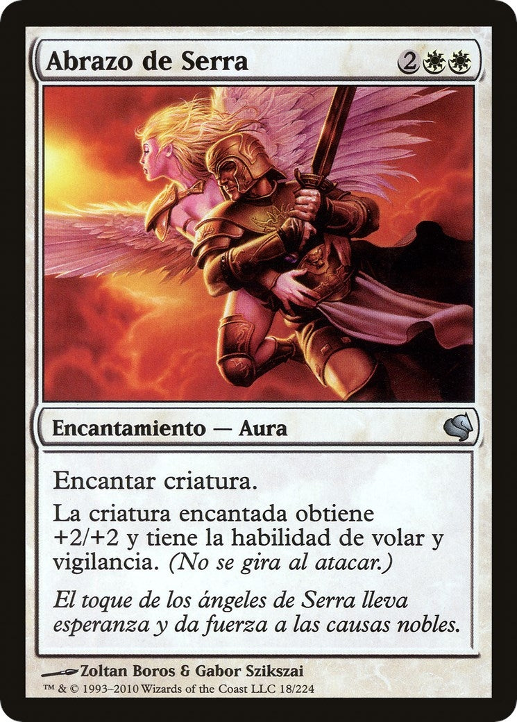 Image for Serra's Embrace (Spanish) - "Abrazo de Serra" (18) (Magic Encyclopedia 2011 (Salvat)) - Magic: The Gathering