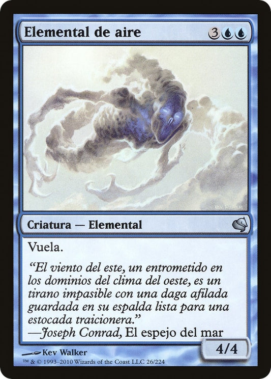 Image for Air Elemental (Spanish) - "Elemental de aire" (26) (Magic Encyclopedia 2011 (Salvat)) - Magic: The Gathering