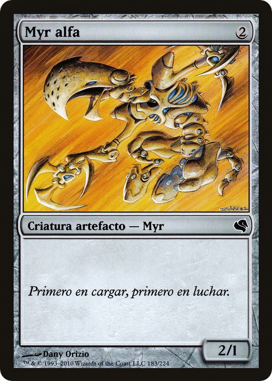 Image for Alpha Myr (Spanish) - "Myr alfa" (183) (Magic Encyclopedia 2011 (Salvat)) - Magic: The Gathering