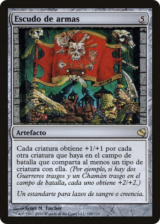 Image for Coat of Arms (Spanish) - "Escudo de armas" (186) (Magic Encyclopedia 2011 (Salvat)) - Magic: The Gathering