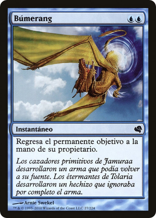 Image for Boomerang (Spanish) - "Bumerang" (27) (Magic Encyclopedia 2011 (Salvat)) - Magic: The Gathering