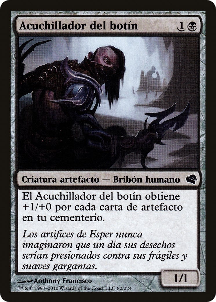 Image for Salvage Slasher (Spanish) - "Acuchillador del botin" (82) (Magic Encyclopedia 2011 (Salvat)) - Magic: The Gathering