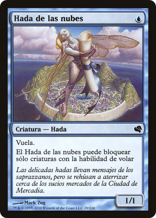Image for Cloud Sprite (Spanish) - "Hada de las nubes" (29) (Magic Encyclopedia 2011 (Salvat)) - Magic: The Gathering