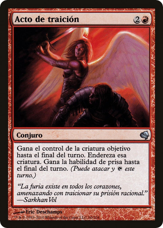 Image for Act of Treason (Spanish) - "Acto de traicion" (90) (Magic Encyclopedia 2011 (Salvat)) - Magic: The Gathering