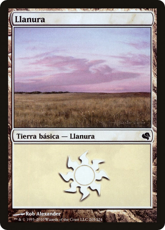 Image for Plains (Spanish) - "Llanura" (205) (205) (Magic Encyclopedia 2011 (Salvat)) - Magic: The Gathering