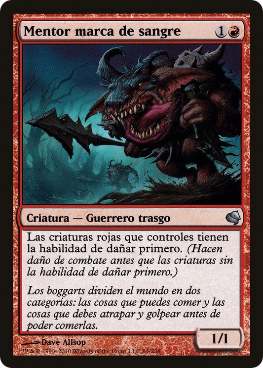 Image for Bloodmark Mentor (Spanish) - "Mentor marca de sangre" (94) (Magic Encyclopedia 2011 (Salvat)) - Magic: The Gathering