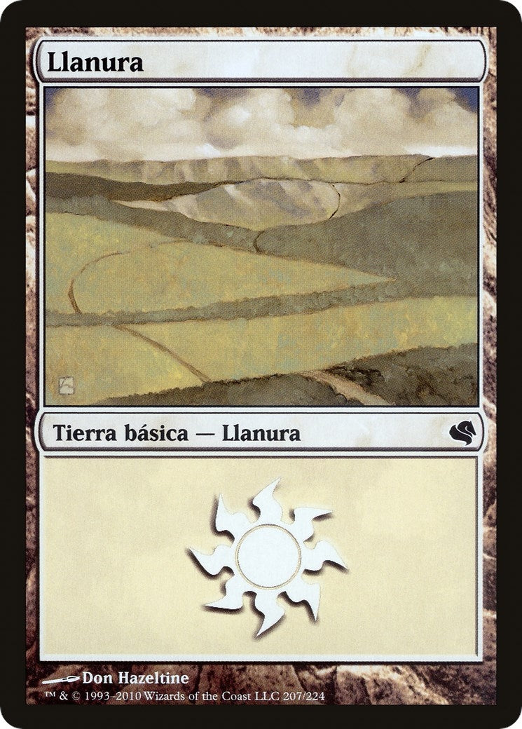 Image for Plains (Spanish) - "Llanura" (207) (207) (Magic Encyclopedia 2011 (Salvat)) - Magic: The Gathering