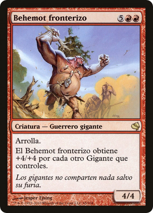 Image for Borderland Behemoth (Spanish) - "Behemot fronterizo" (95) (Magic Encyclopedia 2011 (Salvat)) - Magic: The Gathering