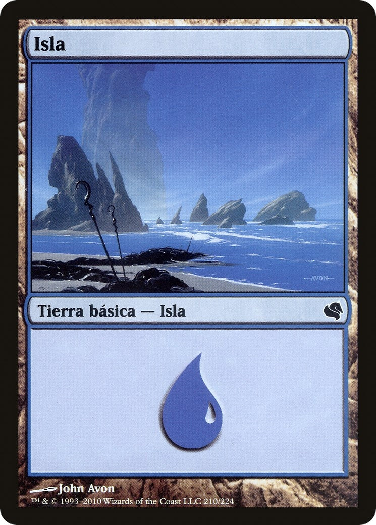 Image for Island (Spanish) - "Isla" (210) (210) (Magic Encyclopedia 2011 (Salvat)) - Magic: The Gathering