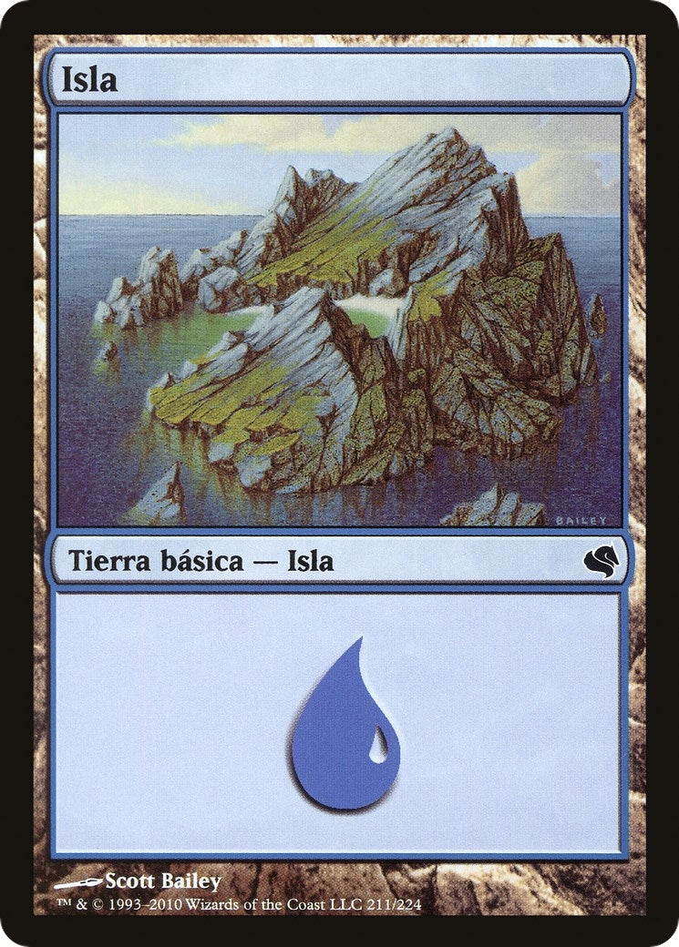 Image for Island (Spanish) - "Isla" (211) (211) (Magic Encyclopedia 2011 (Salvat)) - Magic: The Gathering
