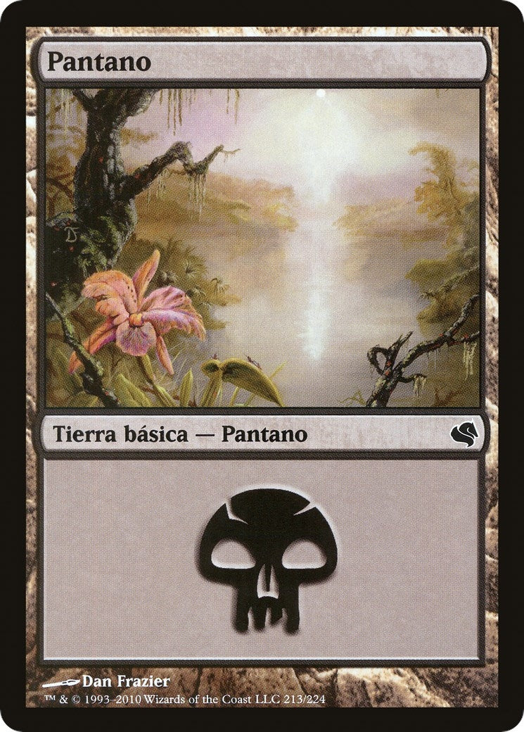 Image for Swamp (Spanish) - "Pantano" (213) (213) (Magic Encyclopedia 2011 (Salvat)) - Magic: The Gathering