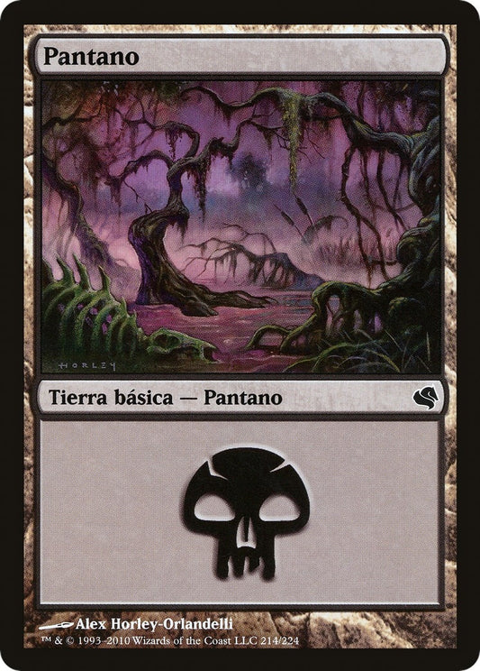 Image for Swamp (Spanish) - "Pantano" (214) (214) (Magic Encyclopedia 2011 (Salvat)) - Magic: The Gathering